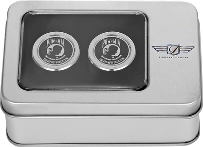 Figurati POW-MIA Medium Magnetic Docking Hardware Covers for Harley