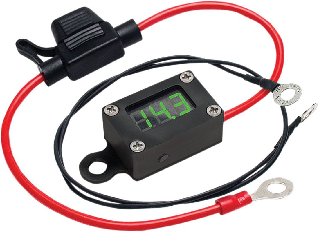 Jims Universal Motorcycle UTV Onboard Digital Charging System Battery Voltmeter