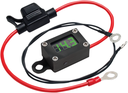 Jims Universal Motorcycle UTV Onboard Digital Charging System Battery Voltmeter