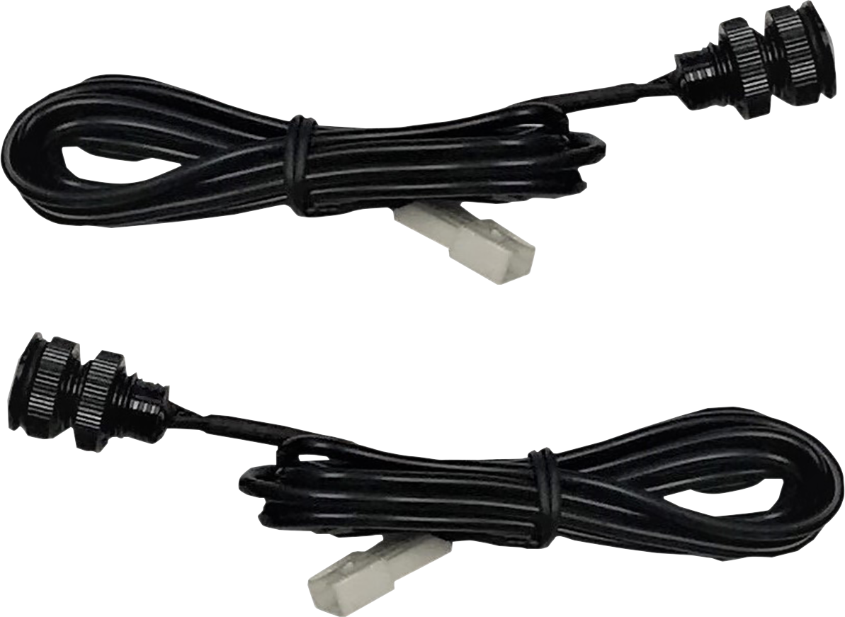Custom Dynamics Black Universal Run Brake Turn Motorcycle Red LED Boltz Lights