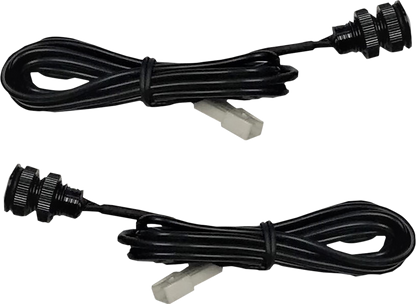 Custom Dynamics Black Universal Run Brake Turn Motorcycle Red LED Boltz Lights