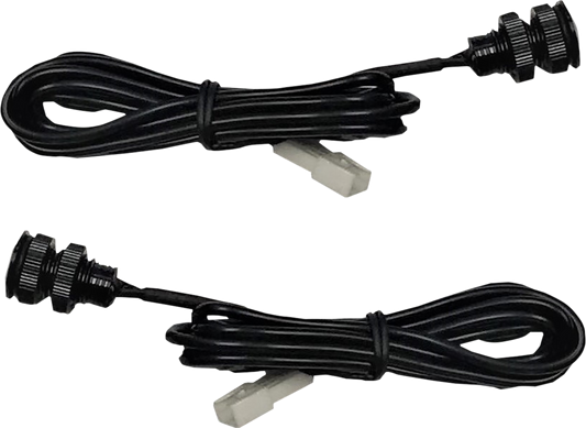 Custom Dynamics Black Universal Run Brake Turn Motorcycle Red LED Boltz Lights