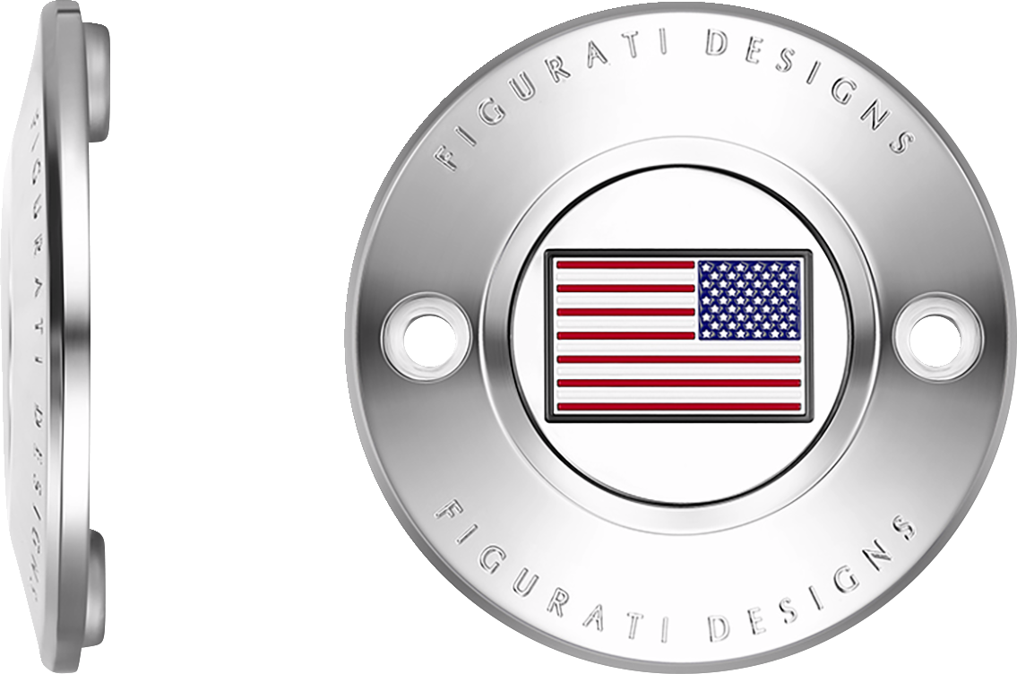 Figurati Designs American Flag Timing Points Cover for 2017-2023 Harley M8