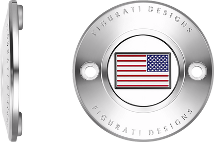 Figurati Designs American Flag Timing Points Cover for 2017-2023 Harley M8