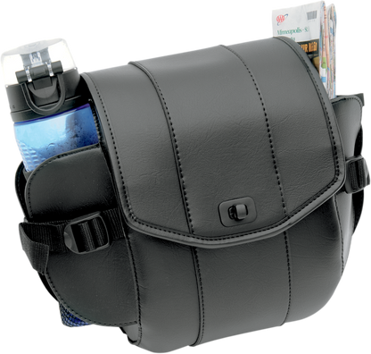 Saddlemen Cruis'n Deluxe Black Sissy Bar Storage Bag Pouch for Harley Davidson