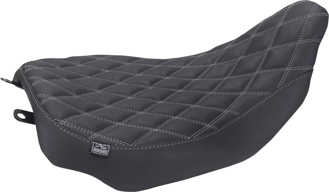 Mustang Runaround Gray Diamond Solo Seat fits 2023-2026 Harley Road Street Glide