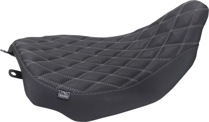 Mustang Runaround Gray Diamond Solo Seat fits 2023-2026 Harley Road Street Glide