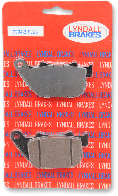 Lyndall Racing Z-Plus Rear Brake Pads for 2004-2013 Harley Sportster