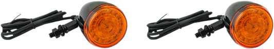 Custom Dynamics Probeam Black Amber LED Motorcycle Bullet Turn Signals Harley