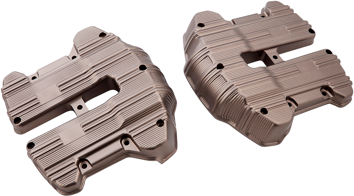 Arlen Ness 10 Gauge Titanium Rocker Box Covers 2017-2024 Harley Softail Touring