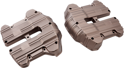 Arlen Ness 10 Gauge Titanium Rocker Box Covers 2017-2024 Harley Softail Touring