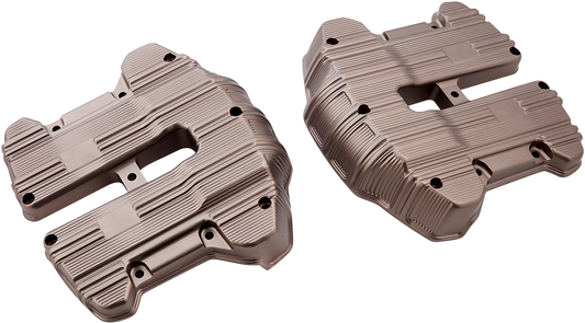 Arlen Ness 10 Gauge Titanium Rocker Box Covers 2017-2024 Harley Softail Touring