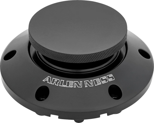Arlen Ness Black Pop Up Gas Fuel Cap fits 2023-2026 Harley Street Road Glide M8