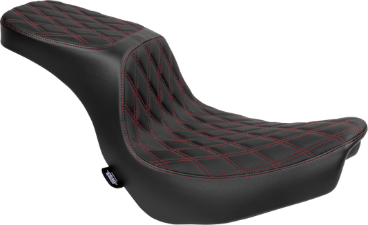 Drag Specialties Predator Red Diamond Seat 2018-2025 Harley Softail FXLRST FLSB