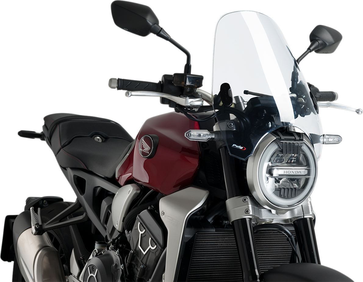 Puig Clear Custom II Front Sport Bike Windshield for 1988-2023 BMW Ducati Honda