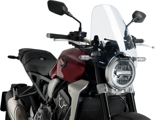Puig Clear Custom II Front Sport Bike Windshield for 1988-2023 BMW Ducati Honda