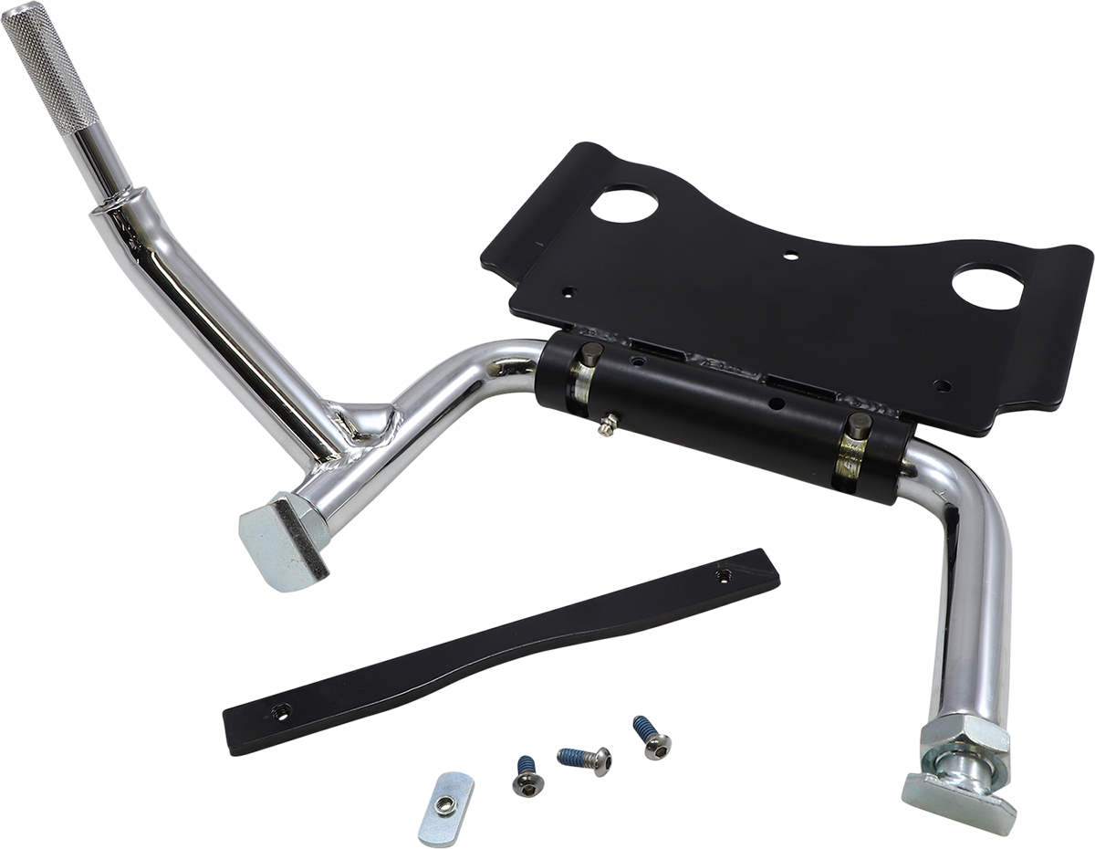 Drag Specialties Chrome Steel Center Kickstand Kit for 2009-2024 Harley Touring