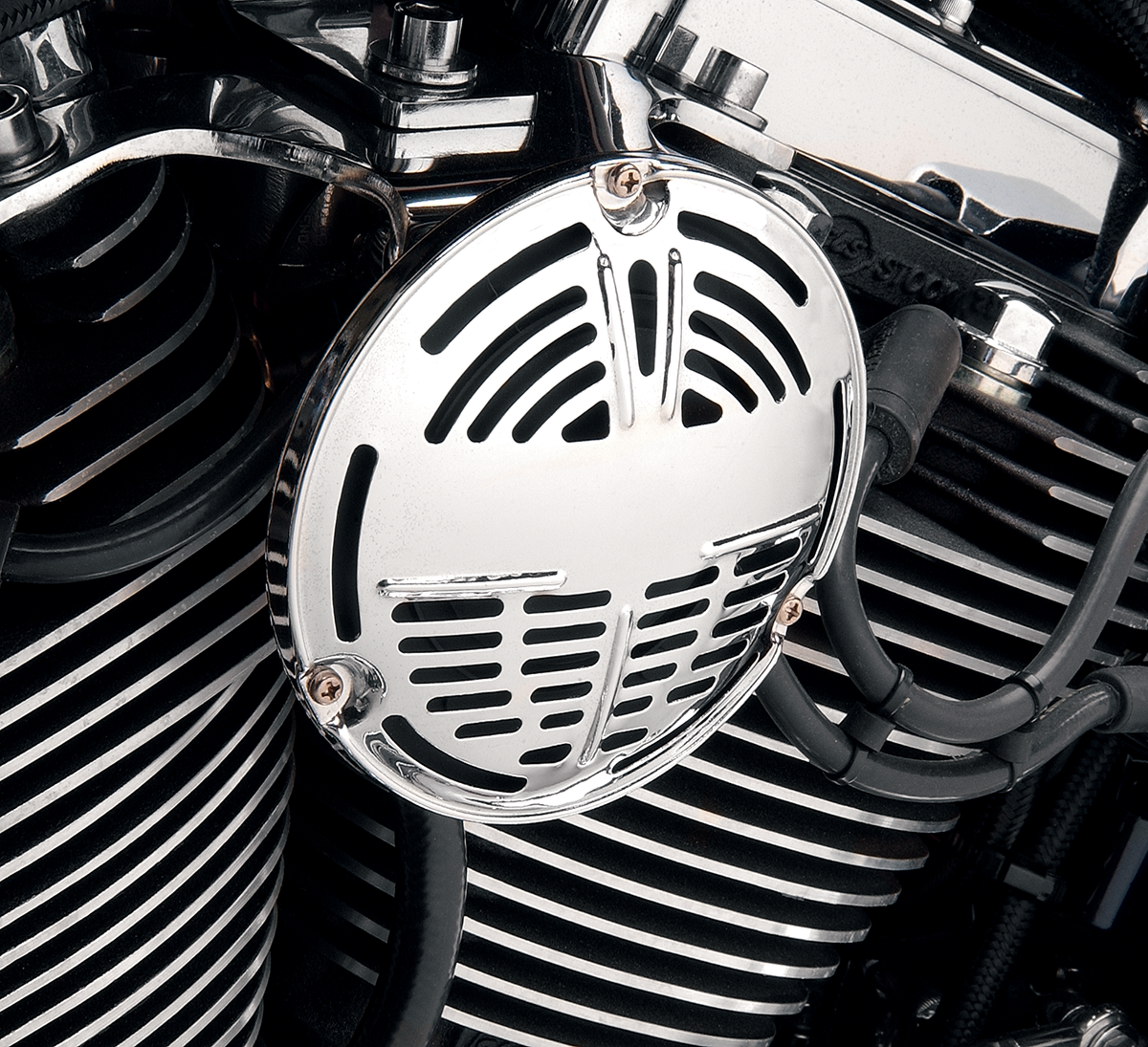 Drag Specialties 110db 12V Universal Replica Horn Early for Harley Davidson