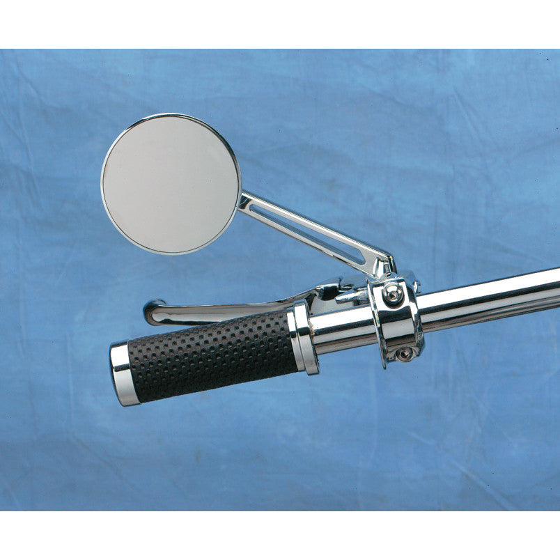 Drag Specialties Pair Front Stealth Motorcycle Mirrors for Harley Davidson