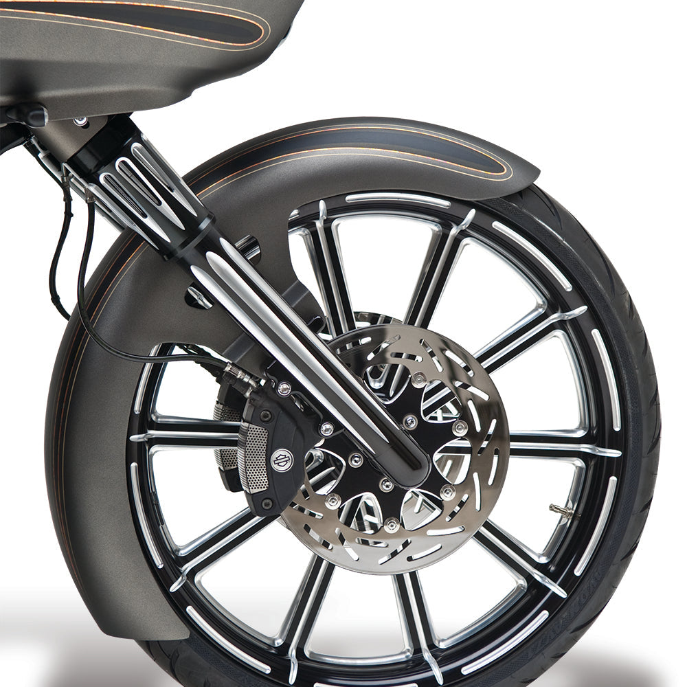 Arlen Ness Hot Legs Black Dual Disc Deep Cut Fork Sliders 2024-26 Harley Touring