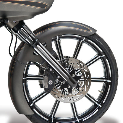 Arlen Ness Hot Legs Black Dual Disc Deep Cut Fork Sliders 2024-26 Harley Touring