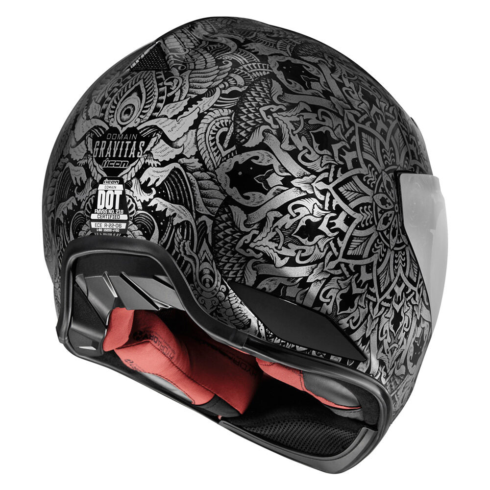 Icon Domain Gravitas Unisex Adult Motorcycle Street Riding Full Face Helmet