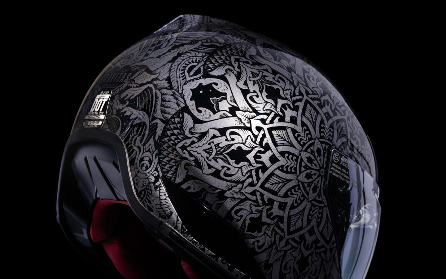Icon Domain Gravitas Unisex Adult Motorcycle Street Riding Full Face Helmet