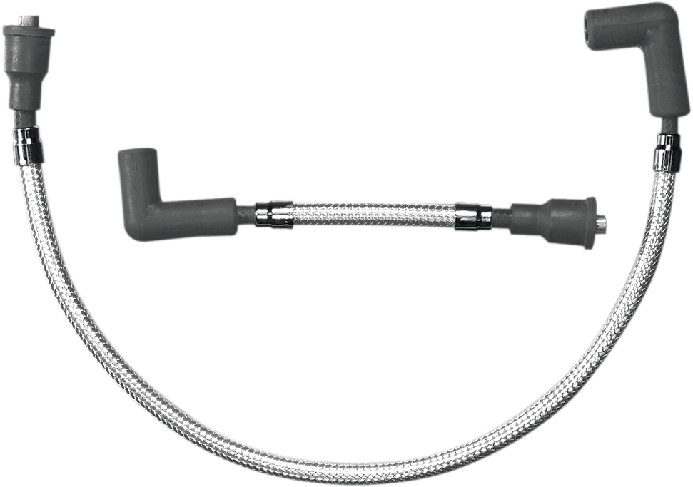 Magnum 20-1/4" Chrome 8mm Spark Plug Wires 99-08 Harley Touring FLHR FLTR FLHX