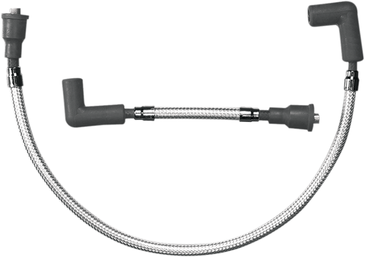 Magnum 20-1/4" Chrome 8mm Spark Plug Wires 99-08 Harley Touring FLHR FLTR FLHX