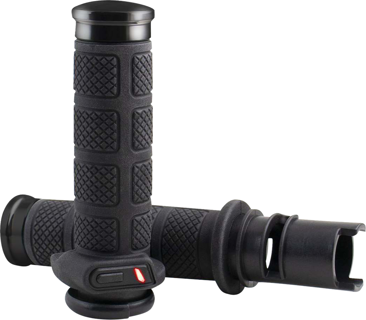 Koso Titan II Heated TBW Handlebar Grips for 2023-2026 Harley Touring Softail