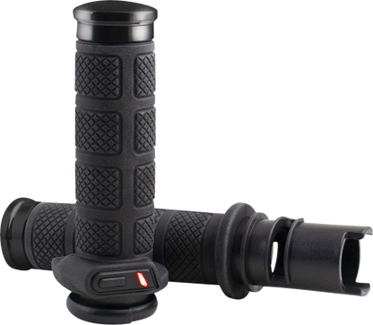 Koso Titan II Heated TBW Handlebar Grips for 2023-2026 Harley Touring Softail