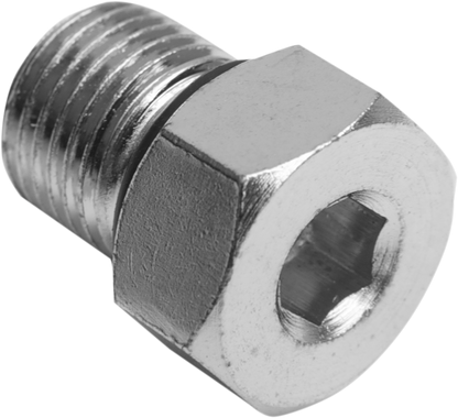 Drag Specialties Single Zinc 1/2"-20 Magnetic Primary Drain Plug & O-Ring