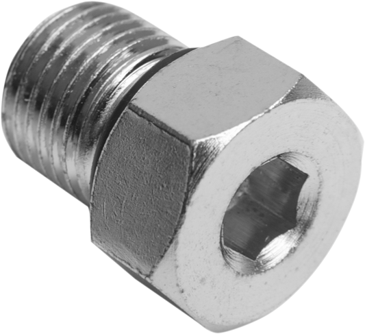 Drag Specialties Single Zinc 1/2"-20 Magnetic Primary Drain Plug & O-Ring