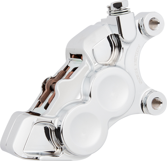 Arlen Ness Chrome 4-Piston Front Right Brake Caliper fits 2006-2025 Harley 11.8"
