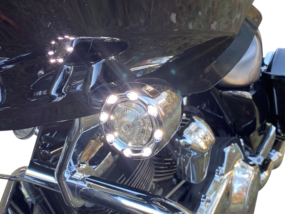 Custom Dynamics Probeam Chrome LED Front Turn Signals 2016-23 Harley CVO Touring