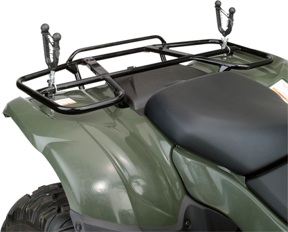 Moose Black Aluminum Rubber ATV Cargo Rail Expedition Single Gun Rack