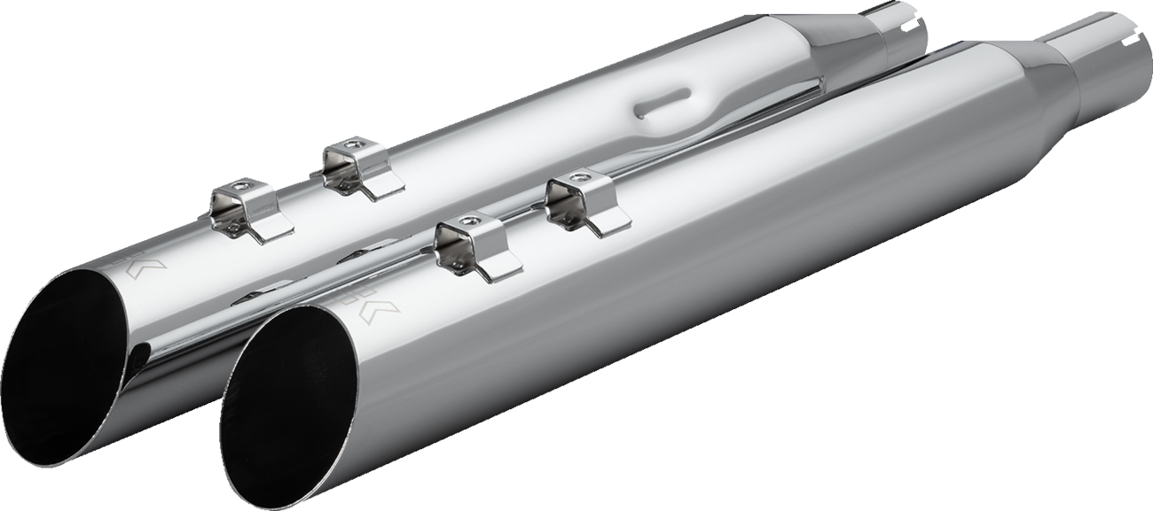 Khrome Werks 4" HP Plus Slash Up Slip On Mufflers for 2017-2026 Harley Touring
