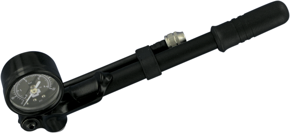 Progressive Suspension Mini 0-60 psi Gauge-Mounted Air Shock Pump for Harley