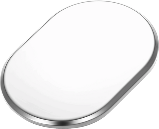 Figurati Smooth Left Side Antenna Hole Chrome Insert 2009-2023 Harley Touring