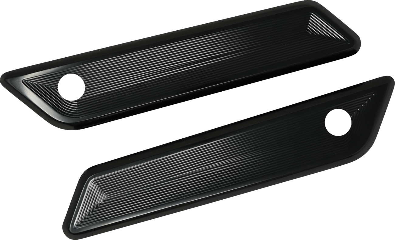 Kodlin Vektor Black Saddlebag Latch Covers for 2023-26 Harley Road Street Glide