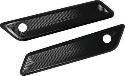 Kodlin Vektor Black Saddlebag Latch Covers for 2023-26 Harley Road Street Glide