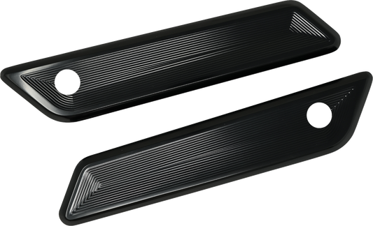 Kodlin Vektor Black Saddlebag Latch Covers for 2023-26 Harley Road Street Glide
