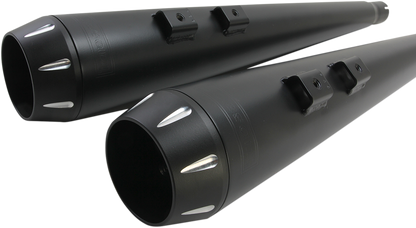 Bassani Black True Dual Down Under Exhaust for 09-16 Harley Touring FLHX FLHR