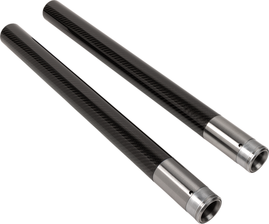 Custom Cycle 49mm Black Carbon Fiber 22.875" Fork Tubes for 17-25 Harley Touring