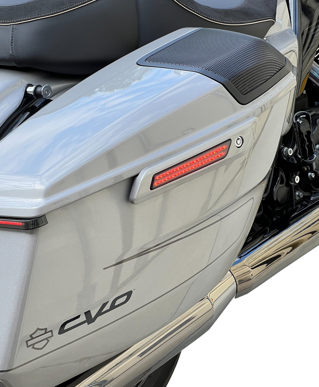 Custom Dynamics Smoke LED Saddlebag Latch Lights for 2023-2025 Harley Touring