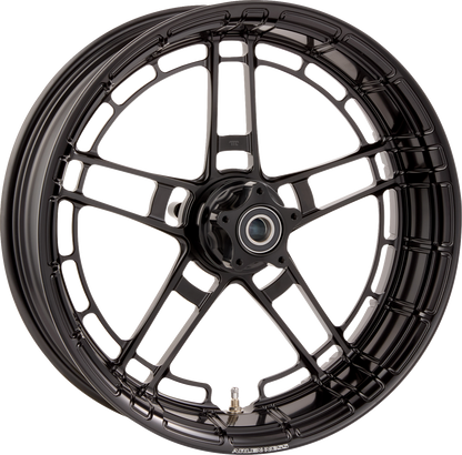 Arlen Ness Flatline Black Forged 18" x 5.5" Front Rear Motorcycle Wheel 330-026