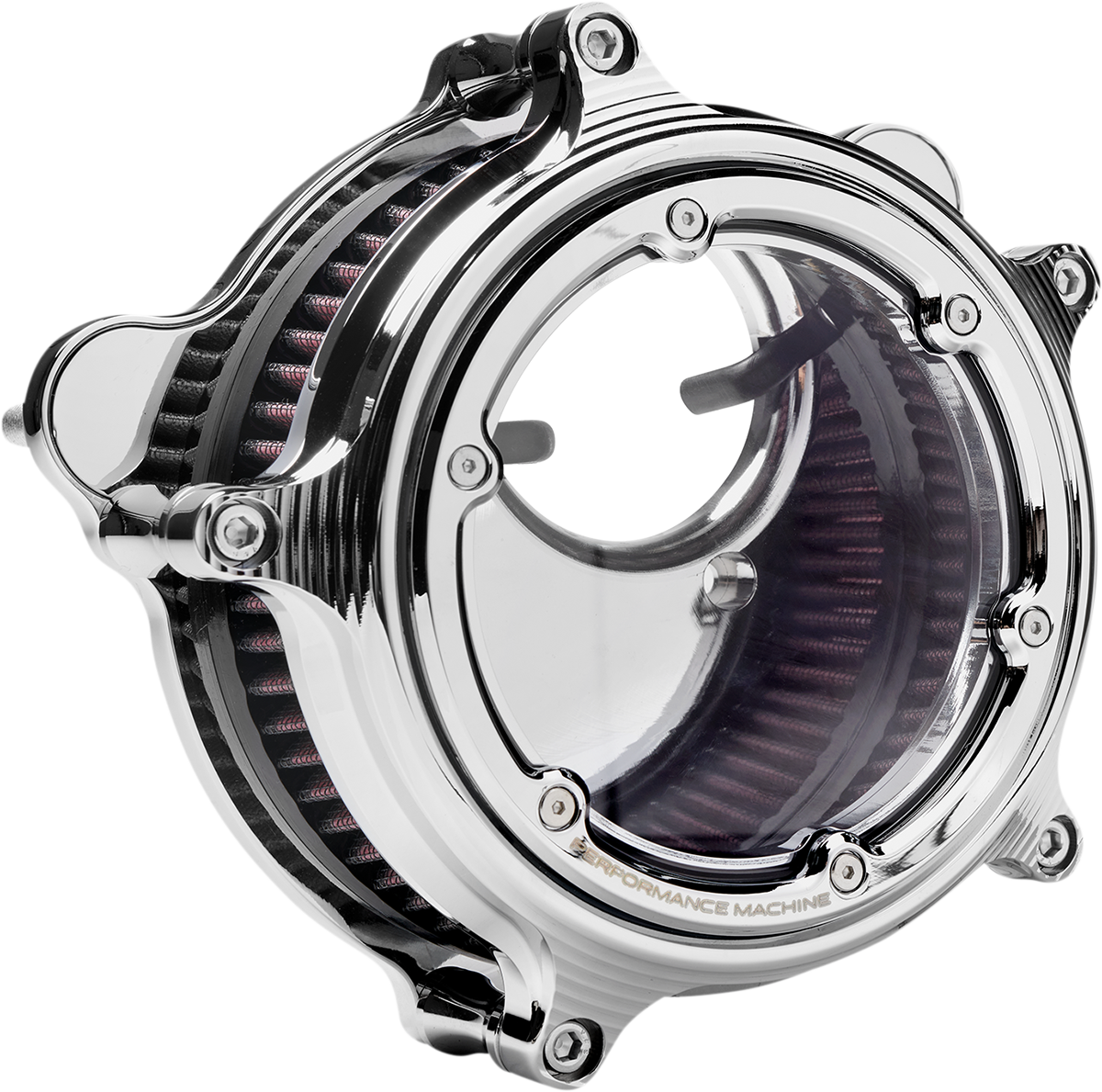 Performance Machine Vision Chrome Air Filter Kit 2008-2017 Harley Touring Models