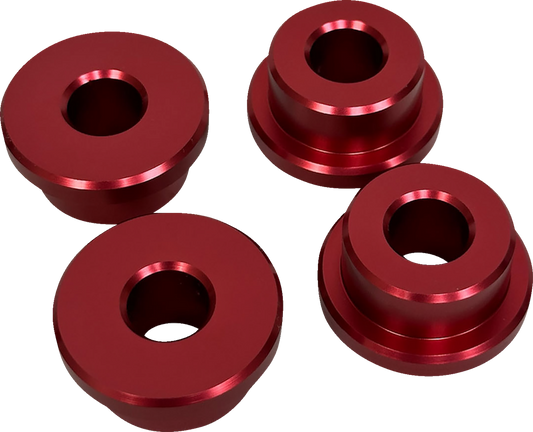 Pro One Solid Red Aluminum Riser Bushing Kit for 1984-2017 Harley Davidson