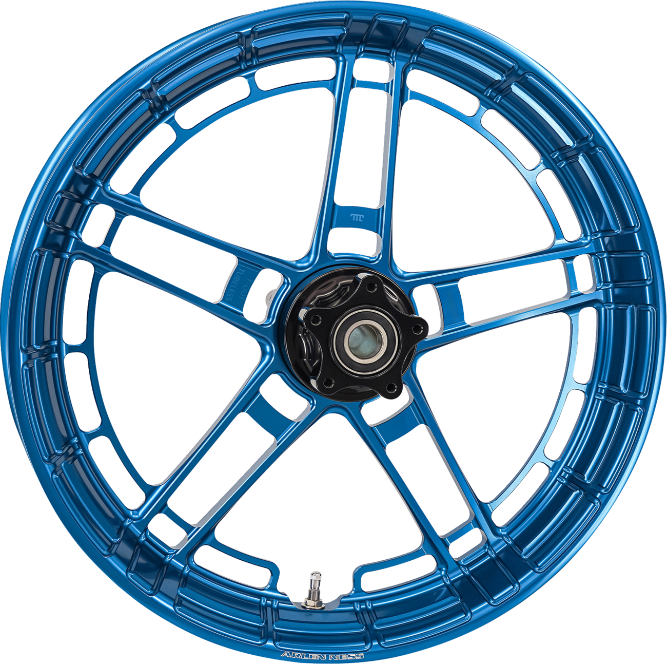 Arlen Ness Flatline Blue 21" x 3.5" Front Motorcycle Wheel for Harley Davidson