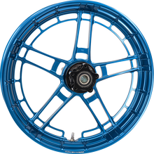 Arlen Ness Flatline Blue 21" x 3.5" Front Motorcycle Wheel for Harley Davidson